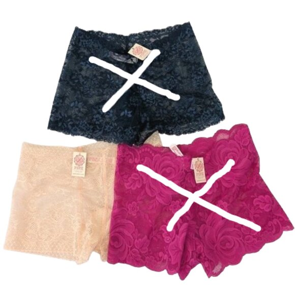 Victoria’s Secret PINK Pink Lace Boyshort Panties Size Large NWT - Picture 1 of 2